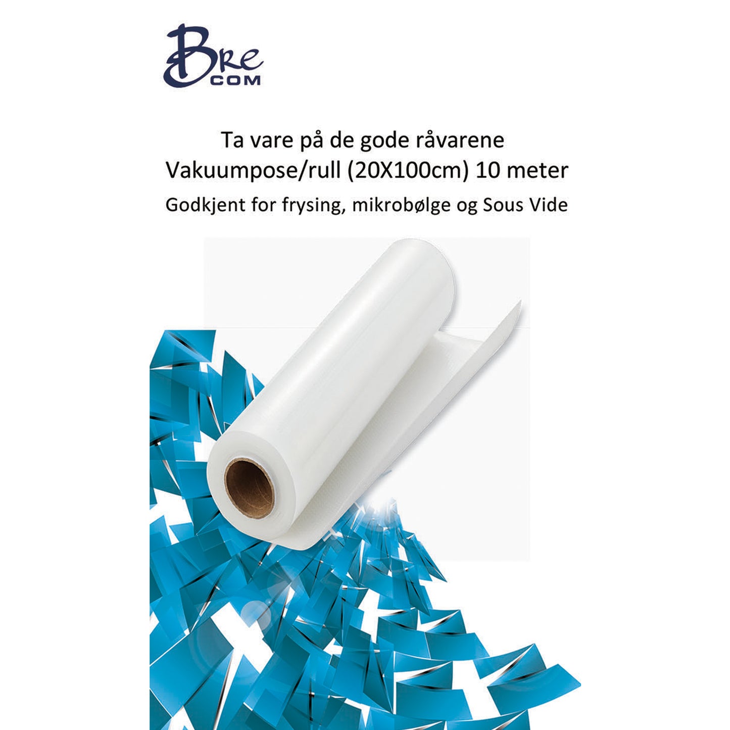 VP-20100- -Brecom Rull Vakuum (20X500cm) rull 2 stk.