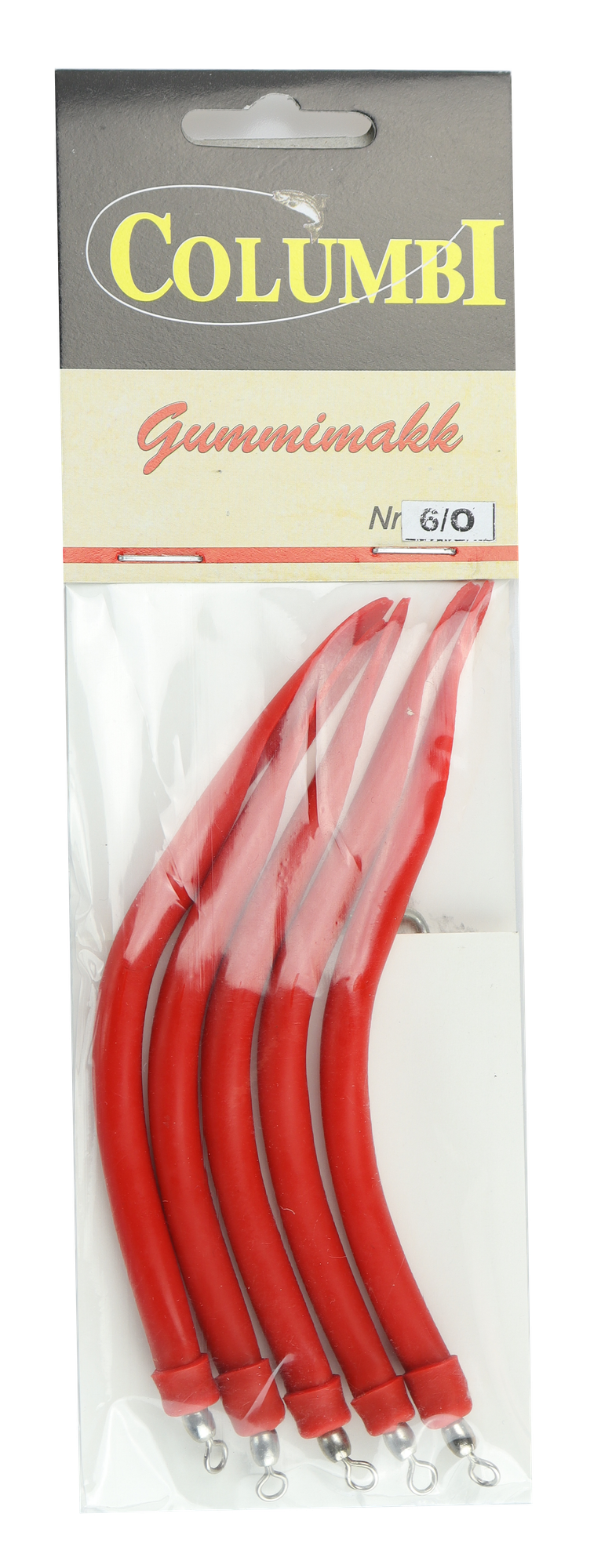 Gummimakk 5pk rød 6/0