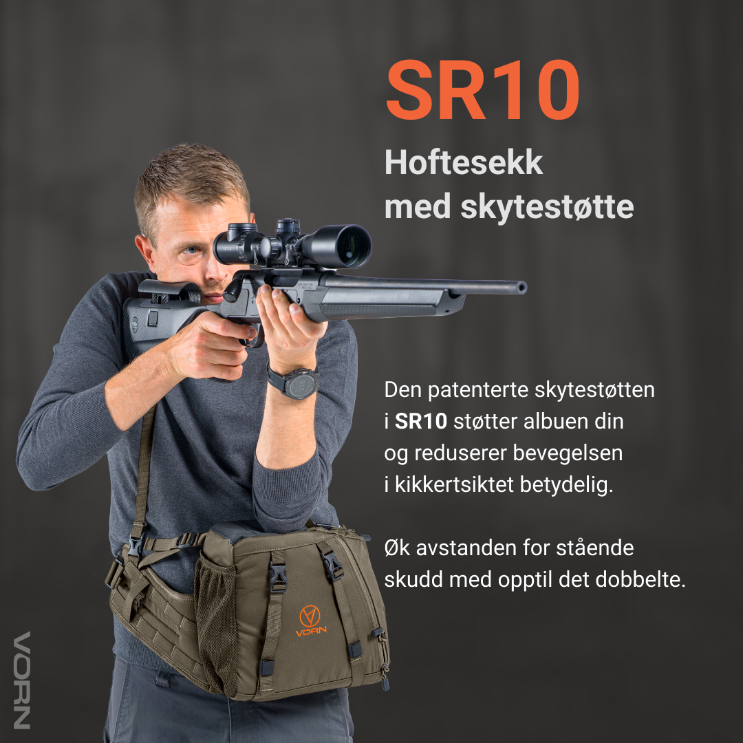 Vorn Equipment SR10 Hoftesekk Med Integrert Skyteplattform Ash Green