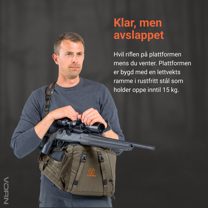 Vorn Equipment SR10 Hoftesekk Med Integrert Skyteplattform Ash Green