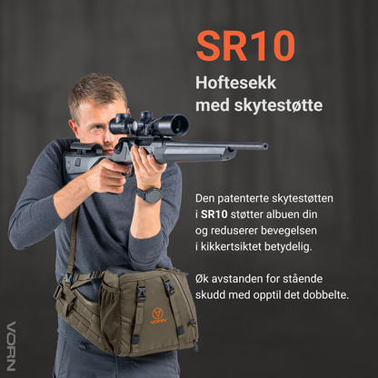 Vorn Equipment SR10 Hoftesekk Med Integrert Skyteplattform Ash Green