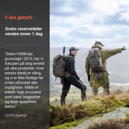Vorn Equipment SR10 Hoftesekk Med Integrert Skyteplattform Ash Green