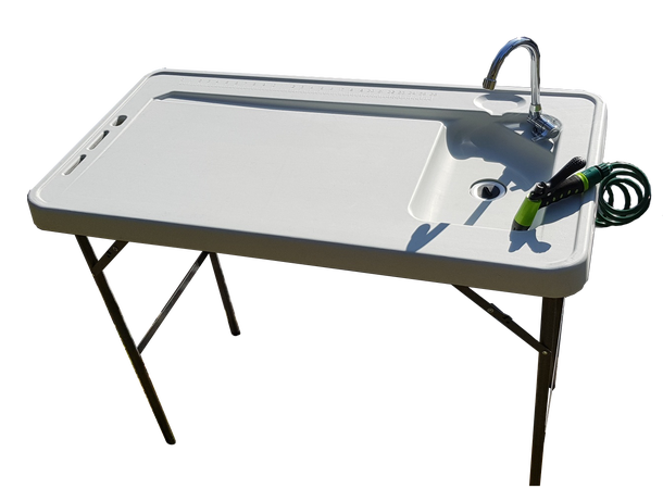 Cal sløyebord 115x60 cm - vask og spyleslange