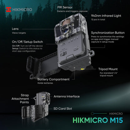 Hikmicro 4G viltkamera M15