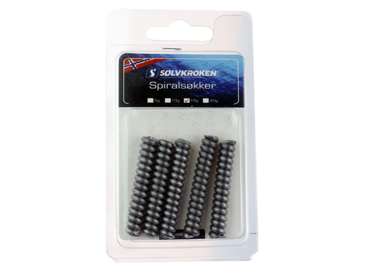 Sølvkroken Spiralsøkke - 5pk