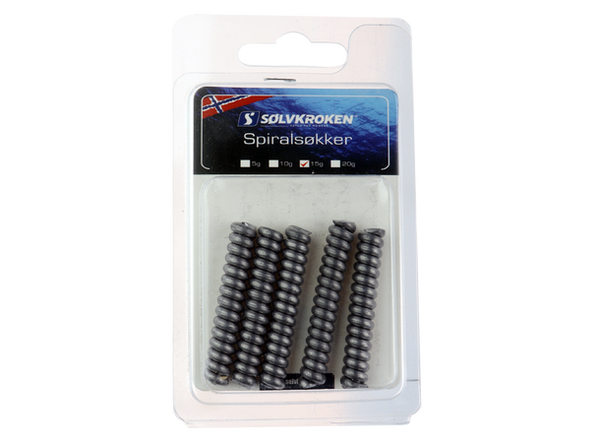 Sølvkroken Spiralsøkke - 5pk