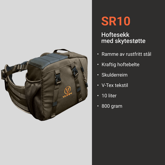 Vorn Equipment SR10 Hoftesekk Med Integrert Skyteplattform Ash Green