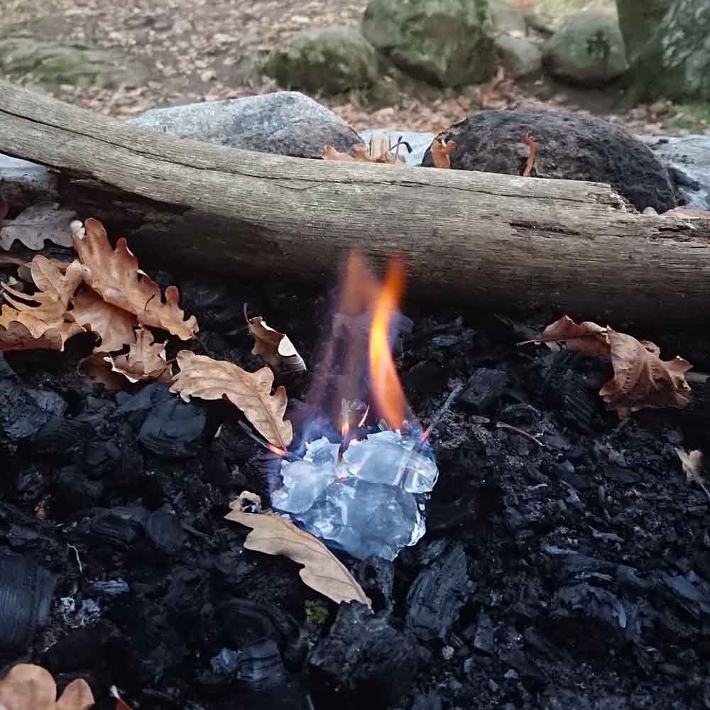 Utility Flame turgelé 4-pk for opptenning av bål og koking av vann på tur
